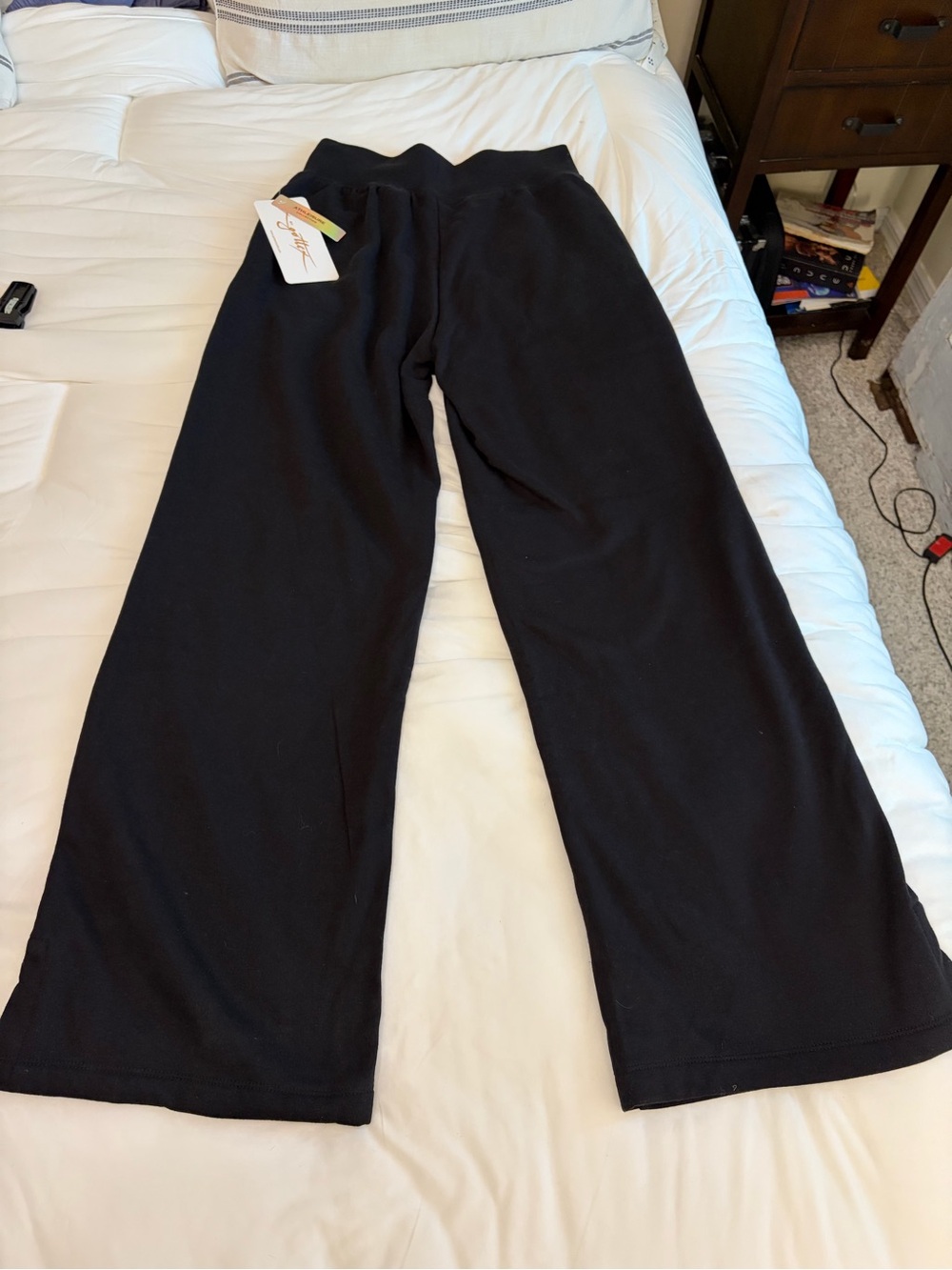 NWT Gottex Studio Collection Black Wide Leg Pull On Pants Size Small MSRP $94 - Picture 2 of 8